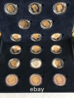 The 2006 Queen Elizabeth II 80th Birthday Silver Proof 17 Coin Boxed Collection