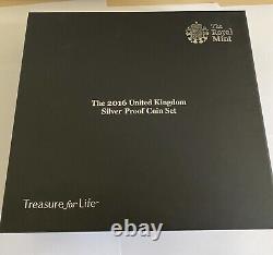 The 2016 United Kingdom Silver Proof 16 coin set