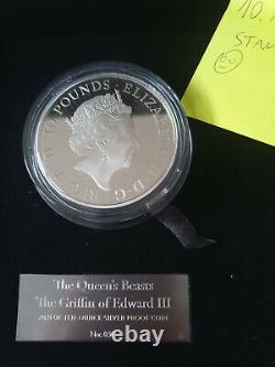The Griffin of Edward III 2021 UK Ten-Ounce Silver Proof Coin