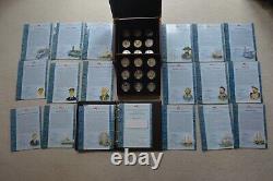 The History of the Royal Navy Collection 18 Silver Proof Coin Set + COA