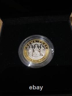 The Magna Carta 800th Anniversary 2015 Silver Proof £2 Pounds Coin COA & Boxed