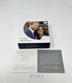The ROYAL WEDDING 2018 PIEDFORT £5 SILVER PROOF Coin COA Boxed Harry and Meghan