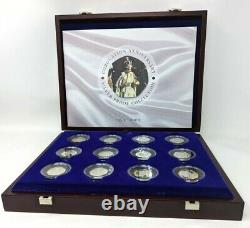The Royal Mint 2003 Coronation 50th Anniversary 12 Coin Silver Proof Collection