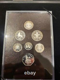 The Royal Mint 2008 UK Emblems of Britain Silver Proof Coin Set Presentation Box