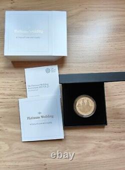 The Royal Mint 2017 Limited Edition Platinum Wedding £5 Solid Silver Proof Coin