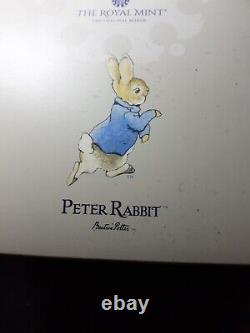 The Royal Mint 2022 Peter Rabbit UK 1oz Silver Proof £2 Colour Coin
