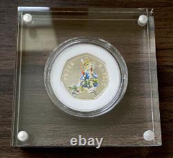 The Royal Mint Beatrix Potter Peter Rabbit 2018 UK 50p Silver Proof Coin + COA