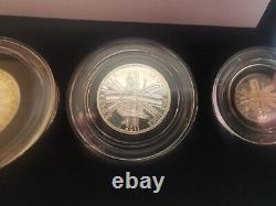 The Royal Mint UK 2011 Britannia Four Coin Silver Proof Set