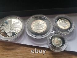 The Royal Mint UK 2011 Britannia Four Coin Silver Proof Set