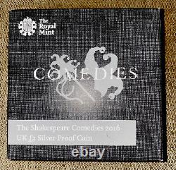 The Shakespeare Comedies 2016 UK £2 Silver Proof Coin By Royal Mint
