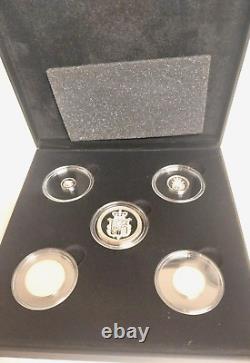 The Silver Shield Sovereign Five Coin Set Silver Proof Gibraltar Ltd Ed 4999