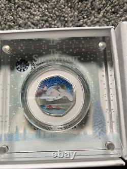 The Snowman Silver proof 50p 2018(collectors Piece) New