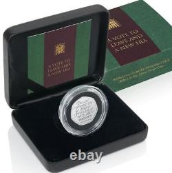 The UK Brexit Fifty Pence Coin Set Silver Proof Brexit Boxed Set