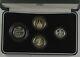 UK 2005 SILVER PROOF PIEDFORT 4 COIN COLLECTION boxed/coa