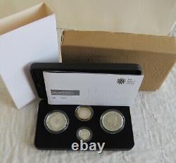 UK 2008 SILVER PROOF PIEDFORT 4 COIN COLLECTION complete