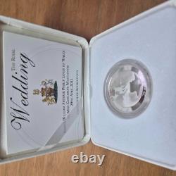 UK 2011 Silver Proof Piedfort £5 Pound Coin William and Kate Royal Wedding COA