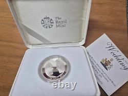 UK 2011 Silver Proof Piedfort £5 Pound Coin William and Kate Royal Wedding COA