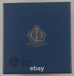 UK 2012 QEII DIAMOND JUBILEE £5 SILVER PROOF CROWN boxed/coa/outer