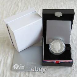 UK 2013 CHRISTENING OF PRINCE GEORGE £5 PIEDFORT SILVER PROOF CROWN complete
