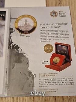 UK 2015 SILVER PROOF COMMEMORATIVE 5 COIN SET complete