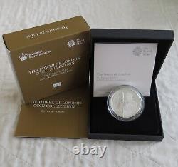 UK 2019 YEOMAN WARDENS TOWER OF LONDON SILVER PROOF £5 CROWN complete
