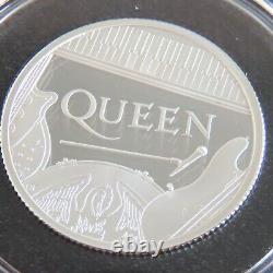 UK 2020 QUEEN. 999 SILVER PROOF £1 coin cover