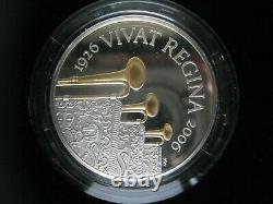 UK British 19262006 £5 Pound Piedfort Silver Proof Coin Queens 80th Birthday