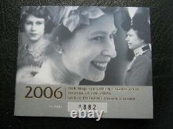 UK British 19262006 £5 Pound Piedfort Silver Proof Coin Queens 80th Birthday