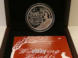 V RARE 250 Edition 2018 Silver Proof £5 Coin Royal Mint Guernsey Emily Bronte