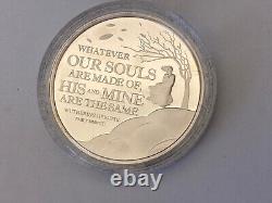 V RARE 250 Edition 2018 Silver Proof £5 Coin Royal Mint Guernsey Emily Bronte
