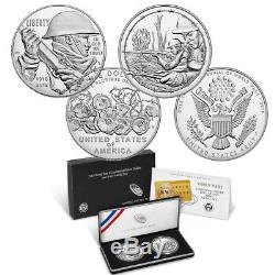 World War I Centennial 2018 Silver Dollar & Medal Set All 5 Sets
